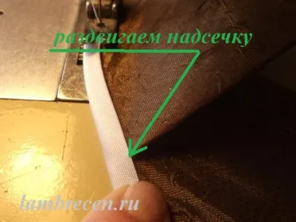 Обробка косою Бейко внутрішніх і зовнішніх кутів вироби, штори, ламбрекени, домашній текстиль