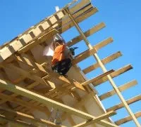План покрівлі двосхилим даху