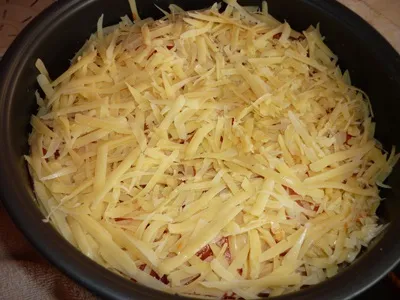 Овочі запечені шарами в мультиварці