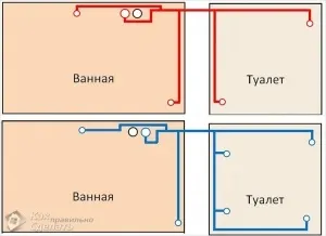 Розводка труб у ванній своїми руками (ванною) Розводка труб у ванній своїми руками