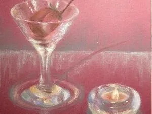 Малювання пастеллю скляних предметів - ярмарок майстрів - ручна робота, handmade (натюрморт) Малювання пастеллю скляних предметів - ярмарок майстрів - ручна робота, handmade