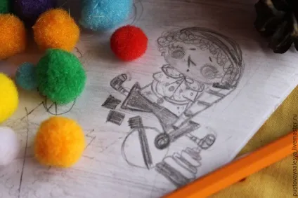 Шиємо маленького буратіно - ярмарок майстрів - ручна робота, handmade (акрилові фарби) Шиємо маленького буратіно - ярмарок майстрів - ручна робота, handmade