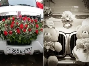 Весільні прикраси на машину - що вибрати і як прикрасити (прикрасити) Весільні прикраси на машину - що вибрати і як прикрасити