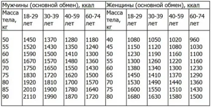 Добовий витрата енергії 1