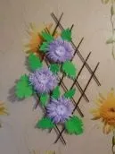 Гілочка хризантеми з паперу своїми руками (гілочка) Гілочка хризантеми з паперу своїми руками