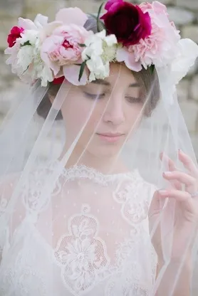 Аксесуари нареченої весільна фата вінок (весільна) Аксесуари нареченої весільна фата вінок