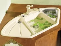 Кутове миття для кухні - матеріали, фото, розміри, рекомендації кутове