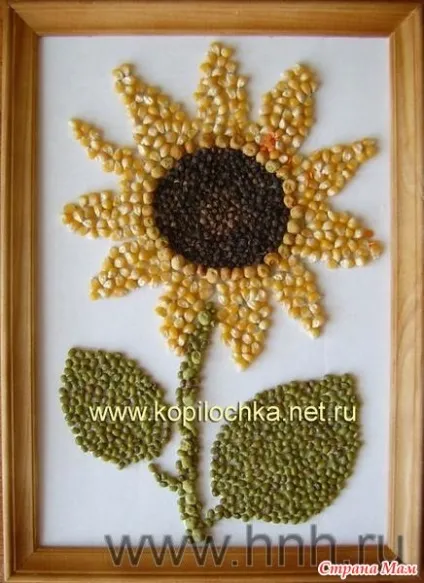 Аплікація з крупи - клуб рукоділля - країна мам (аплікація) Аплікація з крупи - клуб рукоділля - країна мам