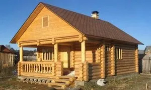 Лазні з оциліндрованих колод, проекти і основні переваги (проект лазня колоду дерев'яний оциліндрованнимі ціна фото будівництво) Лазні з оциліндрованих колод, проекти і основні переваги