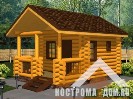 Лазні з оциліндрованих колод, проекти і основні переваги (оциліндрованих) Лазні з оциліндрованих колод, проекти і основні переваги