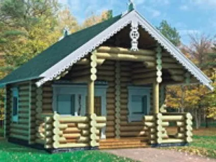 Лазні з оциліндрованих колод, проекти і основні переваги (проект лазня колоду дерев'яний оциліндрованнимі ціна фото будівництво) Лазні з оциліндрованих колод, проекти і основні переваги