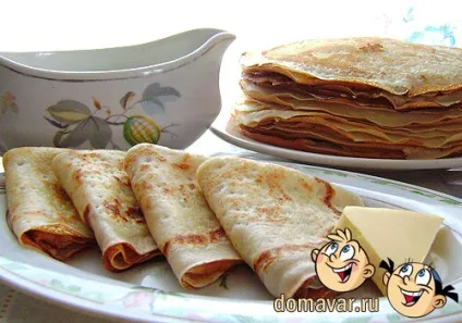 Млинці на молоці рецепт
