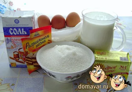 Млинці на молоці рецепт