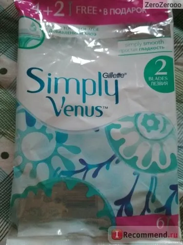 Бритва gillette simply venus 2 - «забула, що таке роздратування)», відгуки покупців (gillette) Бритва gillette simply venus 2 - «забула, що таке роздратування)», відгуки покупців
