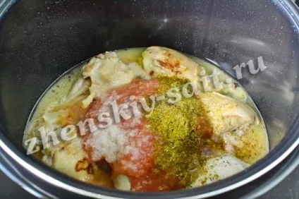 Чахохбілі з курки в мультиварці рецепт з фото (Поларіс, Редмонд, Панасонік) (рецепт) Чахохбілі з курки в мультиварці рецепт з фото (Поларіс, Редмонд, Панасонік)