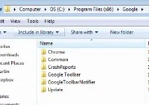Встановлення Google Chrome у Program Files chrome