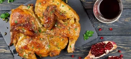 Курча тютюну - рецепт в духовці, на сковороді під пресом, в мультиварці і на грилі