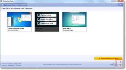 Custopack нове оформлення windows