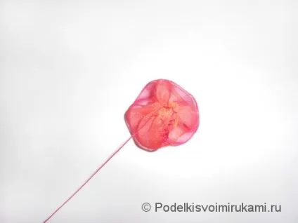 Квітка з капронової стрічки (Підсумковий вироби Фото) Квітка з капронової стрічки