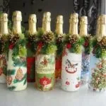 Декупаж своїми руками з пляшки шампанського (своїми) Декупаж своїми руками з пляшки шампанського