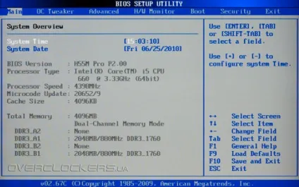 Дата і час в біос (bios)