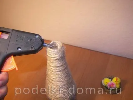Декупаж пляшки український будиночок (майстер-клас), коробочка ідей і майстер-класів (український) Декупаж пляшки український будиночок (майстер-клас), коробочка ідей і майстер-класів