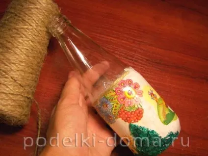 Декупаж пляшки український будиночок (майстер-клас), коробочка ідей і майстер-класів (майстер-клас) Декупаж пляшки український будиночок (майстер-клас), коробочка ідей і майстер-класів