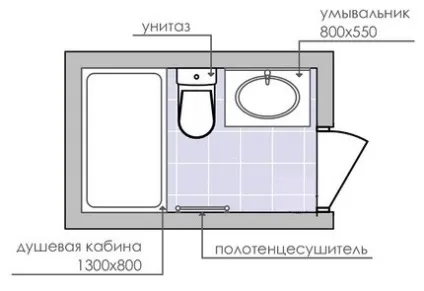 Дизайн і планування ванної кімнати 3 кв (ванної кімнати метрах) Дизайн і планування ванної кімнати 3 кв