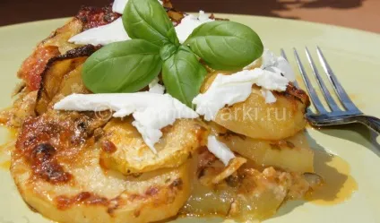 Кабачки з картоплею в мультиварці (кабачки) Кабачки з картоплею в мультиварці