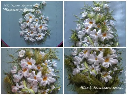 Виготовлення картини польові ромашки - ярмарок майстрів - ручна робота, handmade (нитки муліне) Виготовлення картини польові ромашки - ярмарок майстрів - ручна робота, handmade