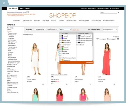 Як купувати на shopbop