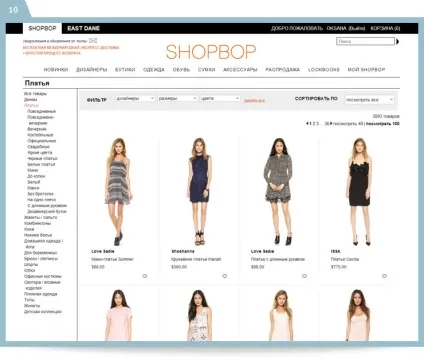 Як купувати на shopbop