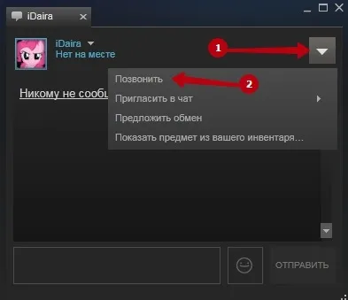 Як зателефонувати в стиме