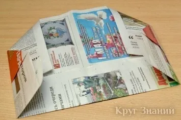Як зробити пілотку з газети - коло знань (пілотку) Як зробити пілотку з газети - коло знань