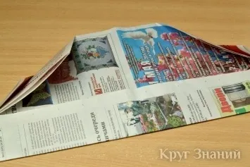 Як зробити пілотку з газети - коло знань (газети) Як зробити пілотку з газети - коло знань