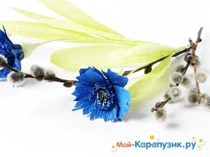 Як зробити волошки з паперу (волошки) Як зробити волошки з паперу