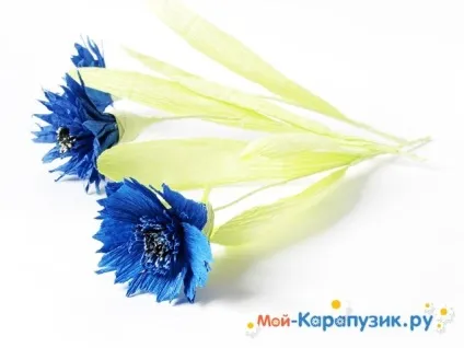 Як зробити волошки з паперу (волошки) Як зробити волошки з паперу