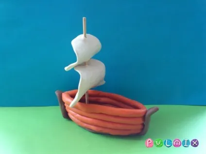Як зліпити кораблик з вітрилами з пластиліну (кораблик) Як зліпити кораблик з вітрилами з пластиліну