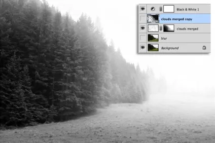 Як створити туман в photoshop (обраний фільтр зеленого) Як створити туман в photoshop