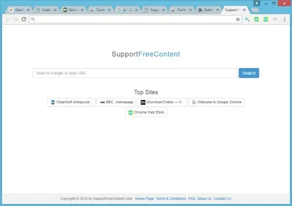 Як видалити support free content search