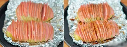 Картопля, запечений в духовці з шинкою (картопля) Картопля, запечений в духовці з шинкою