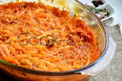 Капуста тушкована в духовці - покроковий рецепт з фото, страви з овочів (капуста в духовці рецепт) Капуста тушкована в духовці - покроковий рецепт з фото, страви з овочів