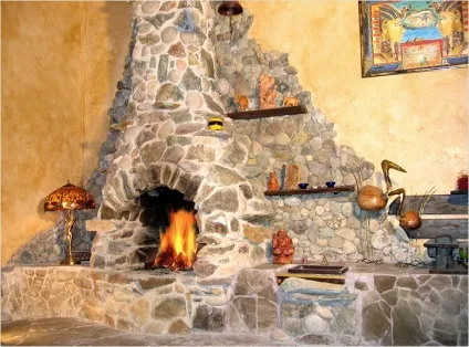 Каміни з каменю фото натуральне своїми руками, дикий і природний (каменю) Каміни з каменю фото натуральне своїми руками, дикий і природний