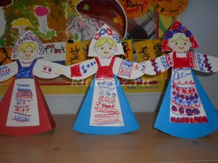 Картонна лялька в народному вбранні своїми руками (клас) Картонна лялька в народному вбранні своїми руками