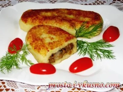 Картопляні зрази з грибами (картопляні) Картопляні зрази з грибами
