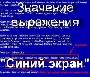 Що таке синій екран смерті як позбутися від синього екрану