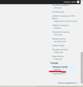 Css wordpress