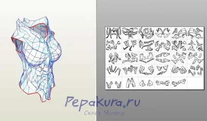 Даедріческая броня з паперу, pepakura (даедріческая) Даедріческая броня з паперу, pepakura
