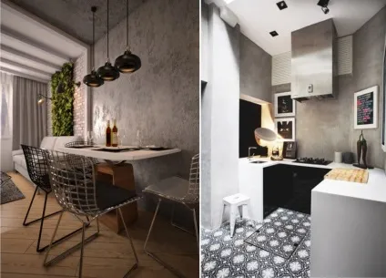 Декоративна штукатурка на кухні фото і види фактур (Фото сайту KitchenDecorium) Декоративна штукатурка на кухні фото і види фактур