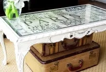 Декупаж журнального столика серветками своїми руками, фото журнальніци, майстер-клас в бірюзовому